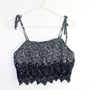 American Eagle Crop Top Patterned